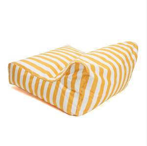 Water-Resistant Anti-UV Outdoor <strong>Bean</strong> <strong>Bag</strong> Lounger Chair <strong>Yellow</strong> White Stripes Beanbag Sun Lounge Pool Floating <strong>Bean</strong> <strong>Bag</strong> Sofa Cover - Product Image 4