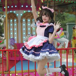 Cafe Maid Outfit Cosplay Dress Women's Role Playing Costume Plus Size Spring 2023 Polyester Anime Party Uniform - Product Image 2