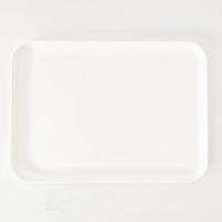 Assiette à manger à domicile de style nordique PP Rectangle plateau à thé en plastique coloré pour cantine hôtels et restaurants