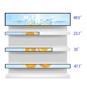Raflar için 23.1 "dijital raf kenarı LED ekran süpermarket uzaktan yönetim 60cm gerilmiş Bar Lcd ekranlar - Product Image 2
