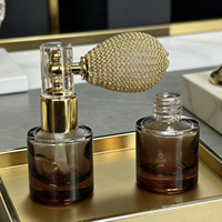 Flacon de parfum en verre rechargeable de 100 ml, 30 ml, 50 ml avec atomiseur à brume fine, flacon vintage pour parfum de luxe