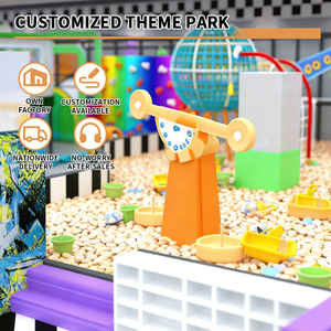 Equipo de Juegos Interior Personalizado, Centro de Juegos Suaves Comercial con Parque de Trampolines, Piscina de Pelotas y Circuito Ninja <span class=keywords><strong>para</strong></span> Centros Comerciales - Product Image 4