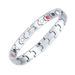 Gioielli Bio magnetici tungsteno bracciali uomo tungsteno braccialetto al neodimio magneti braccialetto per artrite - Product Image 1