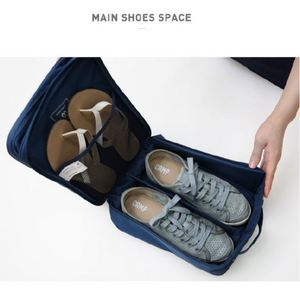Sac de rangement pour chaussures à cordon de serrage à faible MOQ, sac de voyage étanche et visible pour chaussures, pochette à chaussures anti-poussière à 3 compartiments - Product Image 2