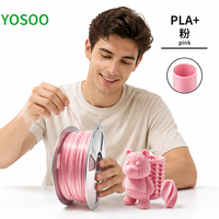 Filament 3D YOSOO Premium PLA+ PETG TPU ABS PP PPS 1,75 mm 1 kg, bobine en papier soigneusement enroulée pour toutes les machines FDM