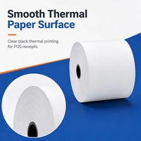 Fabricant de rouleaux de papier pour reçus de guichet automatique bancaire, simple couche, 50 g/m², blanc, certifié ISO9001, à prix compétitif