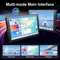Autoradio 9 pouces avec IA vocale 13 langues, 4G LTE, Android 14, écran QLED, DSP 48 bandes, CarPlay sans fil, Android Auto, GPS