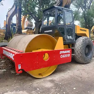 Hot Selling Fast Shipping Secondhand Dynapac CA251D Road Rollers Excellent Working Condition Used Single Drum Rollers In China