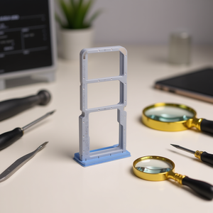 Bandeja para tarjeta SIM Micro SD para Oppo A16 Azul - Product Image 3