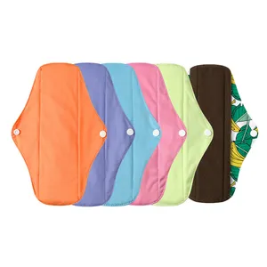 Bamboo charcoal Cloth Sanitary Napkin Reusable Washable Menstrual Pads Women Hygiene Sanitary Towels Pads Postpartum Nursing Pad