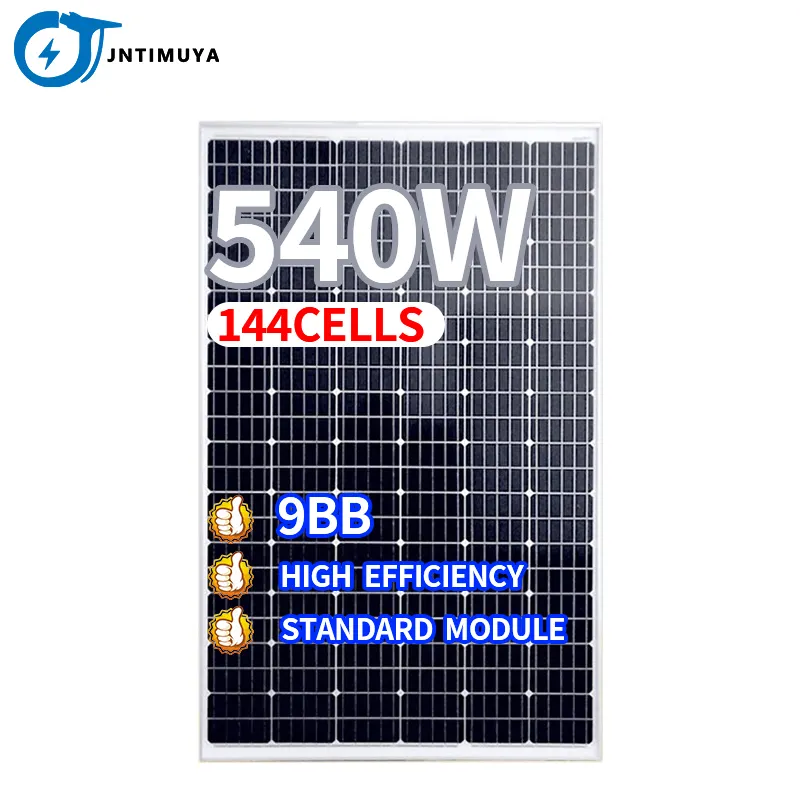 JNTIMUYAソーラーパネル540wソーラーパネルキット530ワット家庭用従来型ソーラーパネルシステム中国メーカー