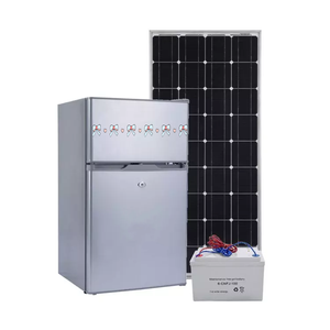 Réfrigérateur solaire à double température mini 108L de 1,48 pi de longueur, 1,51 pi de <span class=keywords><strong>largeur</strong></span> et 4,1 pi de hauteur, à économie d'énergie pour un usage domestique - Product Image 1