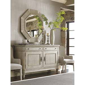 Buffet en bois massif blanc vieilli de style français vintage pour le salon, la <span class=keywords><strong>salle</strong></span> <span class=keywords><strong>à</strong></span> <span class=keywords><strong>manger</strong></span>, rangement - Product Image 2