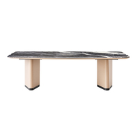 Table de bureau rectangulaire commerciale sur mesure à prix d'usine, table à thé de direction, table basse de Foshan