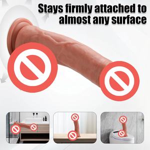Consolador sexual para adultos de PVC liso grande, vibrador, producto masturbador de tono de piel femenino realista - Product Image 6
