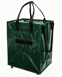 Chariot <span class=keywords><strong>de</strong></span> courses en PP tissé épaissi, pliable, double usage, grande capacité, <span class=keywords><strong>pour</strong></span> légumes et bagages - Product Image 4