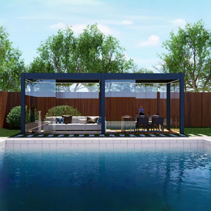 Gazebo de Aluminio Premium, Resistente al Viento y a la Lluvia, con Techo de Láminas Retráctiles Motorizadas Inteligentes, Personalizable, con Múltiples Opciones de Diseño para Exteriores - Product Image 6