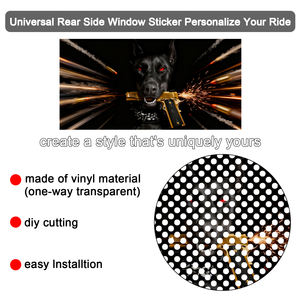 2pcs Universal Privacy Car Window Stickers Animal Rear Window Stickers Vinyl for Cars - Product Image 4