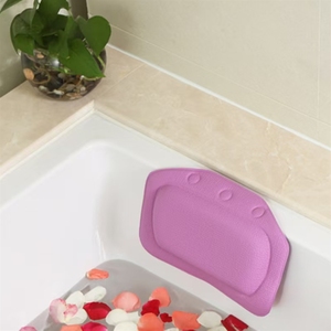 Oreiller de <span class=keywords><strong>baignoire</strong></span> portable doux appui-<span class=keywords><strong>tête</strong></span> étanche avec ventouses oreillers en PVC coussin <span class=keywords><strong>tête</strong></span> cou repos - Product Image 1