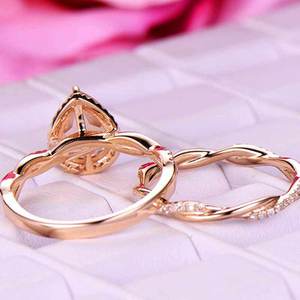 Anello Impilabile con Micro Zirconi a Goccia d'Acqua, Gioiello da Mano per Matrimonio e Fidanzamento - Product Image 5