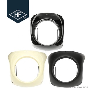 Phare universel rond de 7 pouces, style vintage, pour moto <span class=keywords><strong>Cafer</strong></span> Racer, avec carénage de pare-brise, couleur noire - Product Image 1