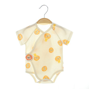 Baby Newborn Class-A Cotton Cartoon Triangle Bodysuit Summer 2024 <strong>Clothes</strong> Wholesale - Product Image 3