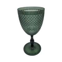 Gobelets à vin vintage transparents réutilisables de haute qualité verres à tasse de couleur personnalisée pour les mariages et les fêtes en plastique transparent