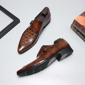 Botas Chelsea Formales de Negocios para Hombre, Estilo Británico, Sin Cordones, de Cuero Genuino, Zapatos de Boda Antideslizantes, Transpirables, con Suela de Goma - Product Image 4