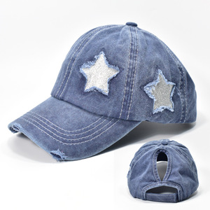 Gorra de Béisbol de 6 Paneles con Estilo Urbano Europeo Americano, Personalizada, para Mujer, Desgastada, con Protección Solar - Product Image 6