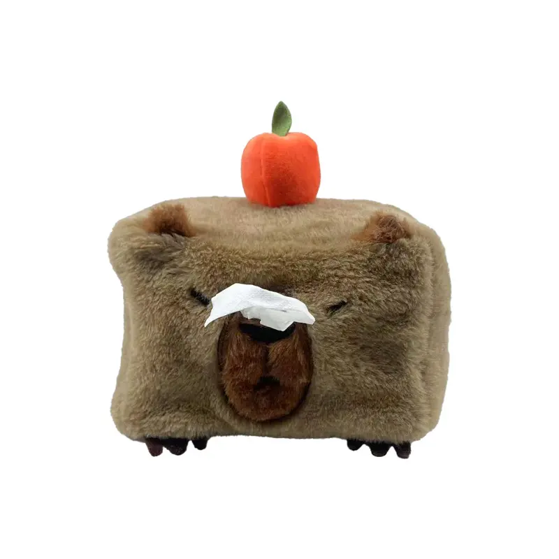 Cute animal stuffed Capybara stuffed animal Baby soft sloth toy paper towel stuffed animal
