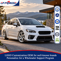 Jantes de voiture en alliage forgé monobloc à 6 branches, légères, argentées brossées, 18, 19, 20 pouces, 5x114.3, pour Subaru WRX