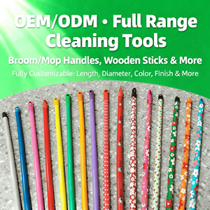 Nhà Máy Bán Buôn 120Cm Thanh Gỗ Dày Vòng Bằng Gỗ Chổi/Lau Xử Lý - Product Image 4