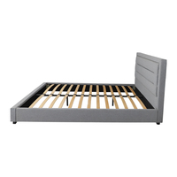Ensemble de lit moderne en bois, sommier en bois, lits doubles