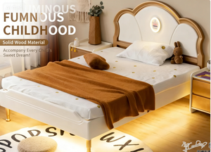Modèle Chicheng 8918 #   Lit convertible moderne en bois massif pleine grandeur avec rangement, écologique, durable et confortable pour enfants - Product Image 2