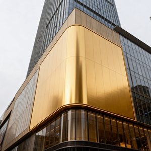 Échantillon gratuit de panneau en nid d'abeille en aluminium ignifuge, taille personnalisée, revêtement mural métallique pour systèmes de façade de bâtiment extérieur - Product Image 2