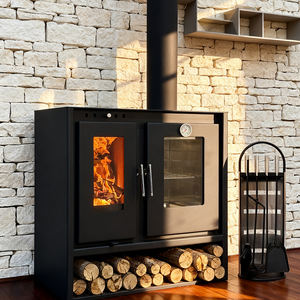 Contemporanea quadrato interno stufa <span class=keywords><strong>a</strong></span> <span class=keywords><strong>legna</strong></span> moderna Freestanding camino in metallo soggiorno <span class=keywords><strong>acciaio</strong></span> ghisa uso <span class=keywords><strong>cucina</strong></span> esterna - Product Image 3