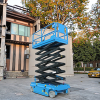 Plateforme élévatrice à ciseaux électrique autopropulsée en acier inoxydable pour 2 personnes, 19ft, 26ft, 32ft, 39ft, pour l'industrie automobile