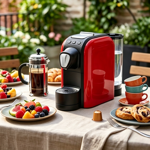 Machine à café à capsules 1 tasse 1100W compatible multi-marques, cafetière expresso à tiroir pour la maison, le bureau, l'hôtel CB, CE, GS, ROHS, LFGB - Product Image 4
