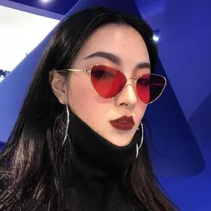 Óculos de lentes claras com clipe chinês, estilo da moda, 2020