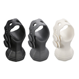 Poignée de porte réglable en silicone, butée de porte murale, design moderne et simple pour chambre et salle de bain - Product Image 2