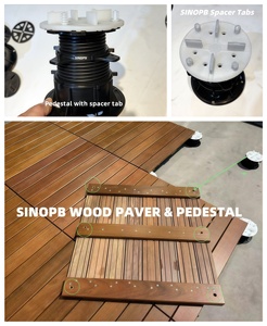 Dalles de terrasse en bois d'extérieur résistantes aux intempéries : Teck de Birmanie, Kempas, Merbau, IPE, Cumaru - Product Image 4