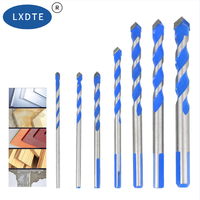 Foret multifonction LXDTE pour carrelage et verre, pointe en carbure, tige triangulaire pour perçage de céramique, marbre et murs