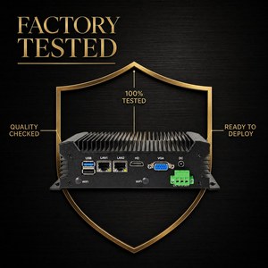 คอมพิวเตอร์อุตสาหกรรม YCT แบบไม่มีพัดลม คอมพิวเตอร์ฝังตัว Intel N100 แรม 16GB DDR4 พอร์ต COM คู่ RS232 GPIO WiFi สำหรับงานขุดเหมืองและสถานีไร้คนควบคุม - Product Image 1