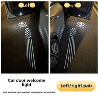 Pour Alphard, Avalon, Crown : Tapis de bienvenue lumineux à ailes d'ange pour portière, fabriqué en Chine, compatible OLIVER