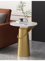 Table basse en verre de luxe moderne et léger | Meubles de maison créatifs | Table d'appoint de salon élégante