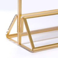 Support de table en acrylique avec base détachable pour cartes, menus, prix, publicité et réunions