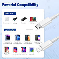 Cable de Sincronización de Datos USB-C a Tipo-C de Carga Rápida PD de 20W, Material TPE, Marca OEM, Personalizado al por Mayor para Teléfonos Móviles y Tabletas Android