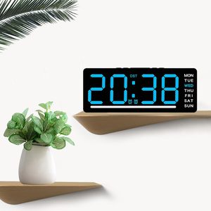Kids Silent Alarm <b>Clock</b> LED <b>Digital</b> <b>Clock</b> with Date Temperature Display Dual Alarm for Children Bedroom - Product Image 2