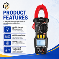 ANENG PN107 Auto Digital Clamp Meter CAT II 600V AC/DC Tegangan Multitester True RMS 4000 Count Pengukuran Kapasitansi