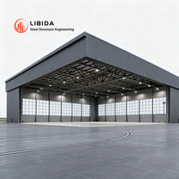 Hangar d'avion en vente chaude, hangar préfabriqué en acier industriel, entrepôts modernes, hangar d'entrepôt